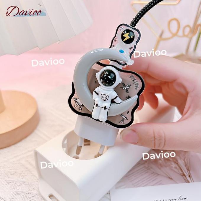 Ayoayo- Pelindung Charger For Samsung 25W Oval Ep-Ta800 |Set 5 Item Paket Cover Pelindung Kabel & Ke