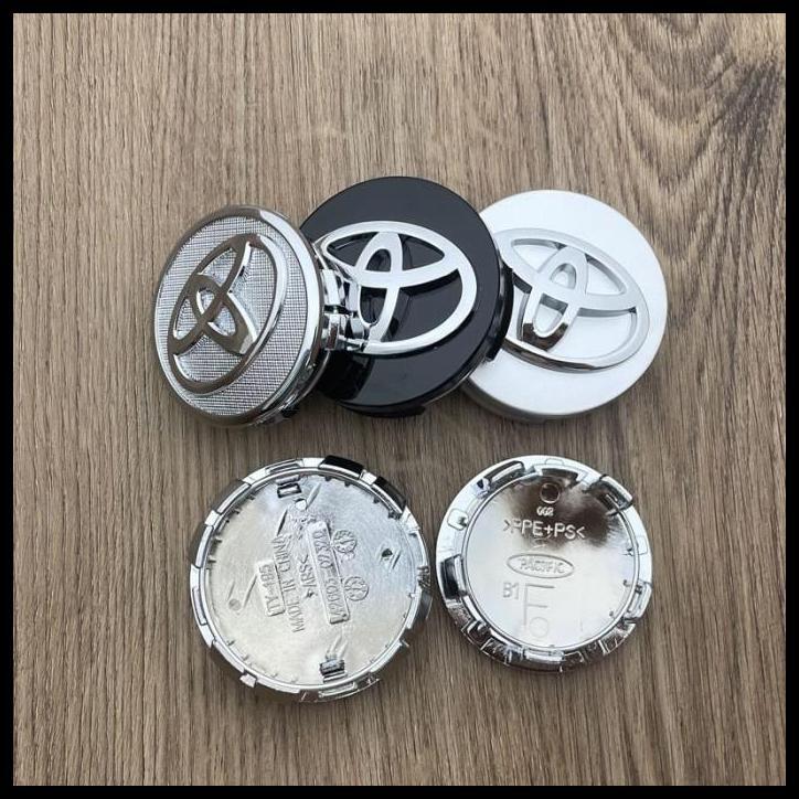 TERLARIS DOP RODA VELG EMBLEM TOYOTA 62MM INNOVA REBORN GRAND NEW AVANZA RUSH 