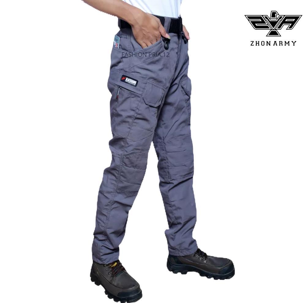 original zhon army celana pdl cargo tactical panjang outdoor grey