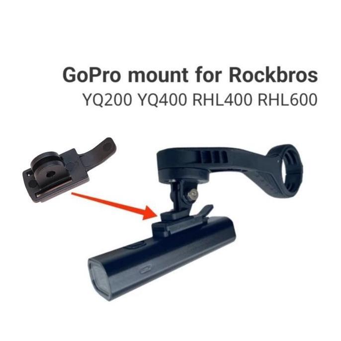 Gopro Mount for Lampu Rockbros YQ200 YQ400 RHL400 RHL600