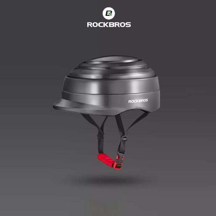 ROCKBROS ZK-016 Cycling Ebike Helmet - Helm Sepeda Lipat - TITANIUM