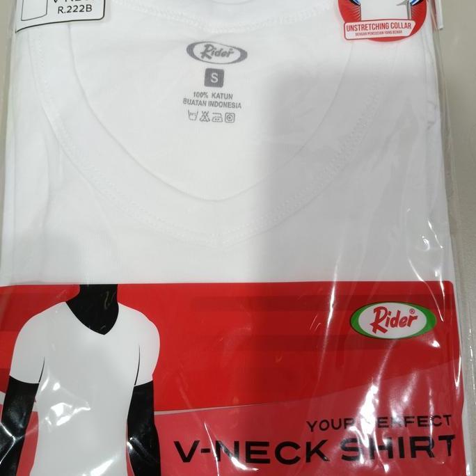 DF300 - Oblong rider unisex original o neck dan v neck / Kaos dalam rider tidur sport