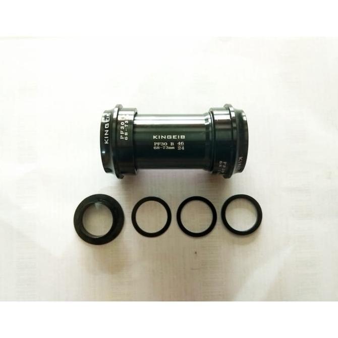 BB  PF30 to 24mm  PRESS FIT AXLE  PF 30 Adaptor BB30 to Spindle 24 46 mm AXIS merk KING BIKE BEARING