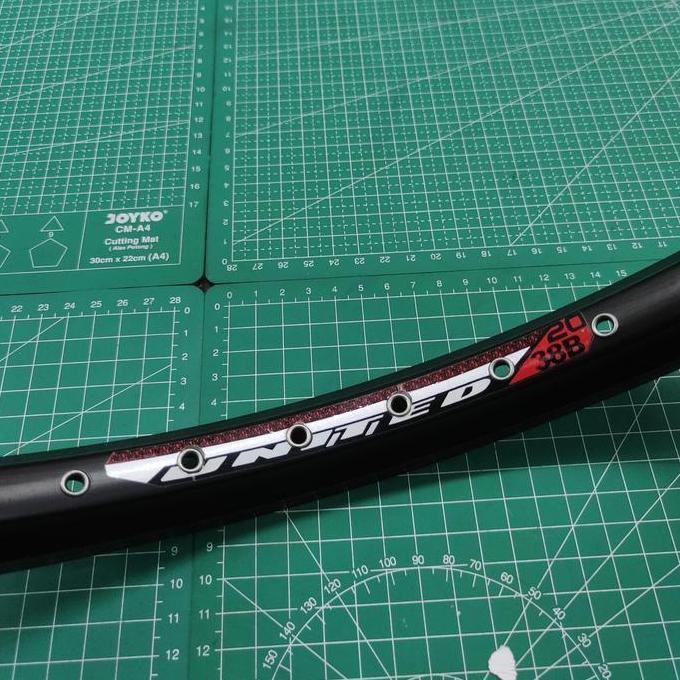 Velg Rims united 2038 20 Inch 406 untuk bmx dan sepeda lipat 36 hole