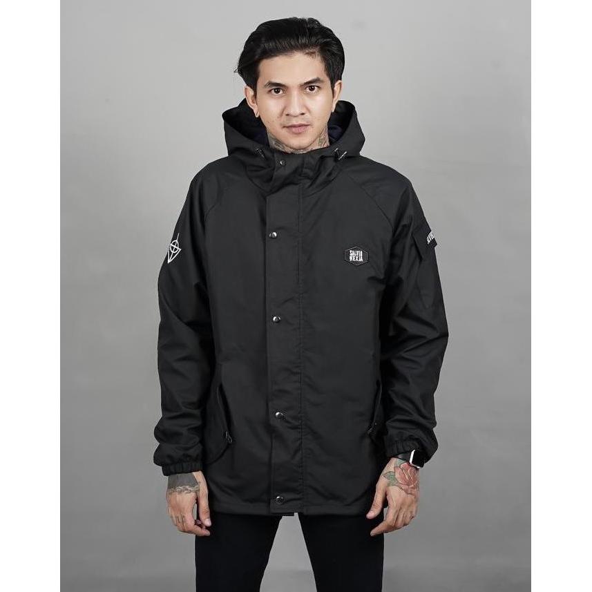 DI60 >> Size L - XXL Jaket Kasual Pria Parasut Distro Simple Keren