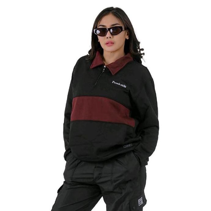 DS345 - FREAKSIDE Jaket Hoodie Rugby Premium Kekinian Distro Original Fleace Tebal Unisex
