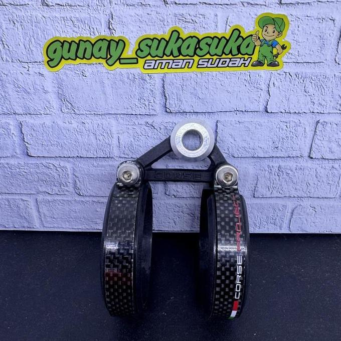 Breket Silencer Knalpot Clamp Evo Carbon Corse 2Tak