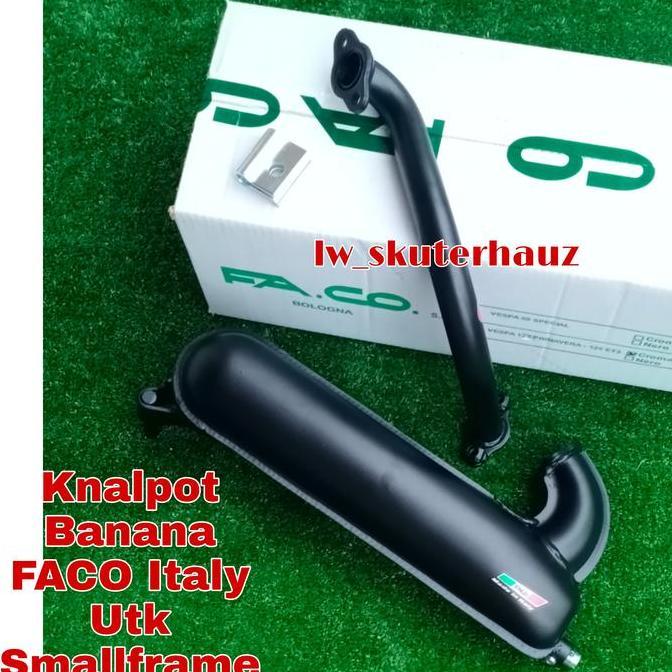 Knalpot FACO hitam utk smallframe pts dkk