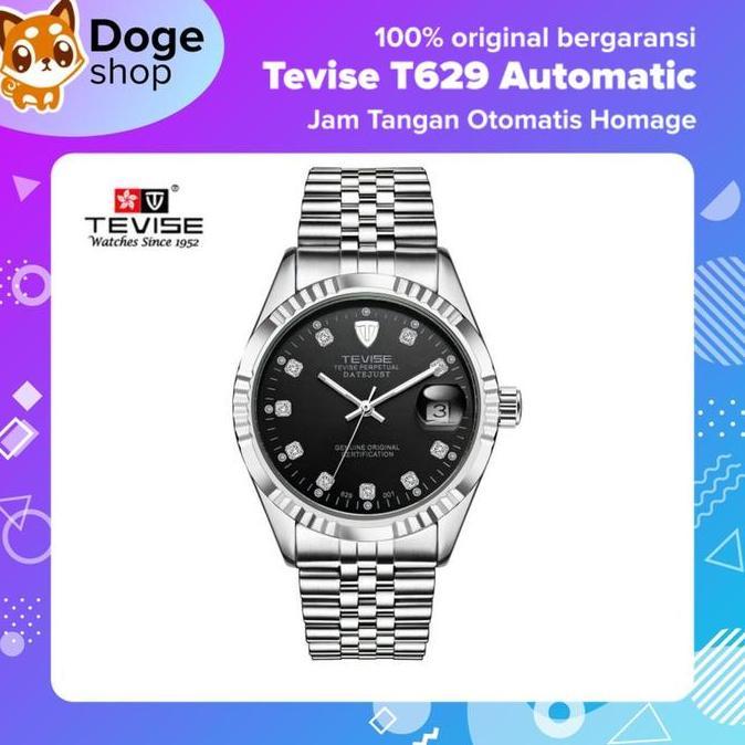 Tevise T629 Automatic Date Homage Watch Jam Tangan Mechanical Ori terlaris