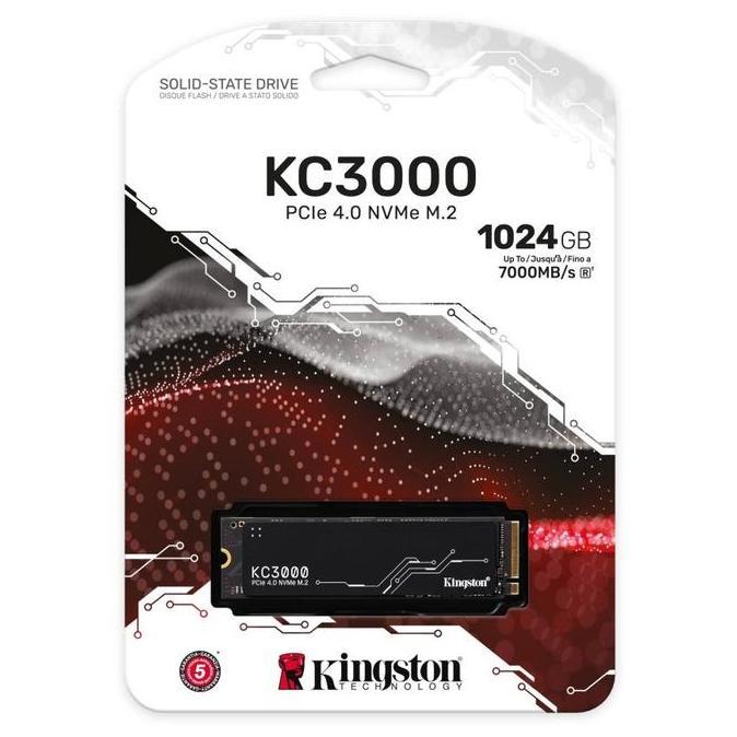 Kingston KC3000 1TB M.2 2280 NVMe SSD 3D NAND TLC - SKC3000S/1024G