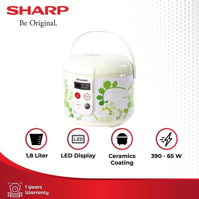 Sharp Cookwear KS-T18TL-GR Touch Panel Rice Cooker Green 1.8L 390 Watt