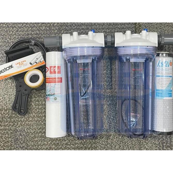 Paket Filter "Airku Ii" -Sedimen + Cto 10" Kualitas Terbaik Harga Termurah