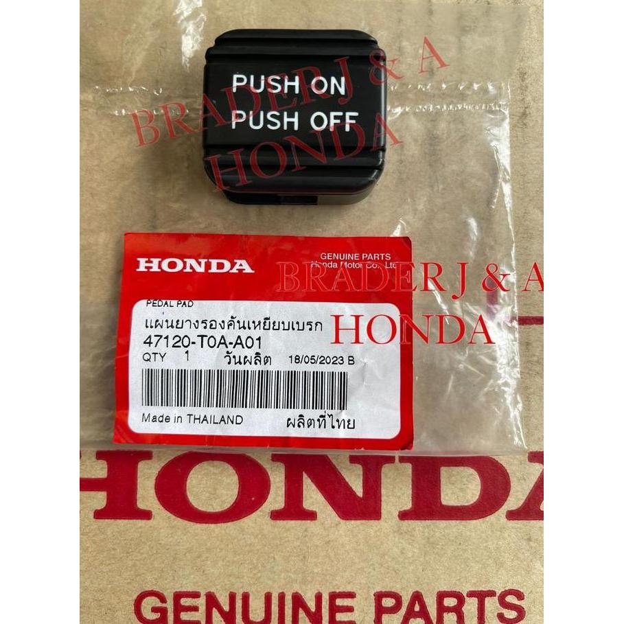 KARET PEDAL REM INJAKAN PUSH ON OFF ACCORD CR2 CRV GEN 4 RM1 RM3 PRESTIGE 2013 2014 2015 2016 2017 2