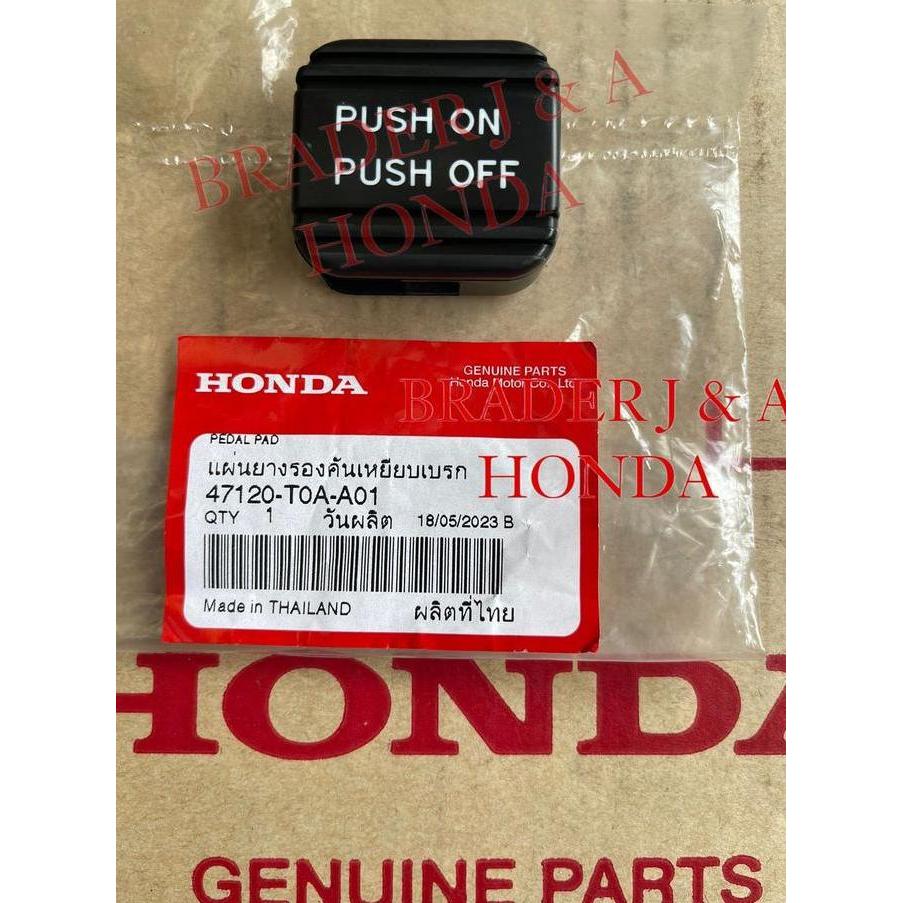 KARET PEDAL REM INJAKAN PUSH ON OFF ACCORD CR2 CRV GEN 4 RM1 RM3 PRESTIGE 2013 2014 2015 2016 2017 2