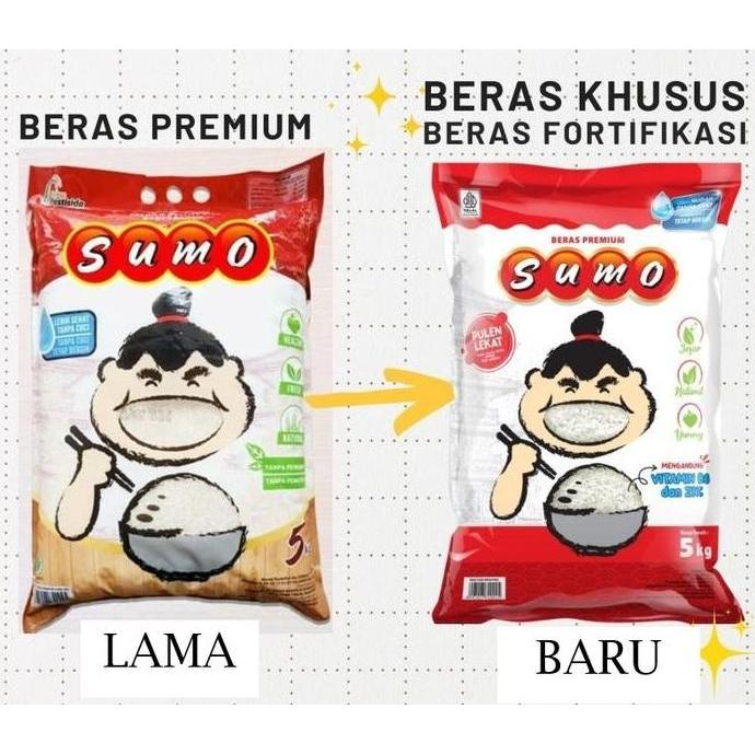 BERAS SUMO MERAH 5 KG 5KG - BERAS SUMO KEMASAN MERAH 5KG 5KG