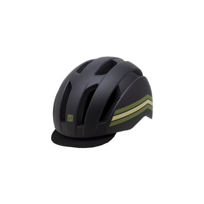 helmet xzone sepeda urban haben II black green