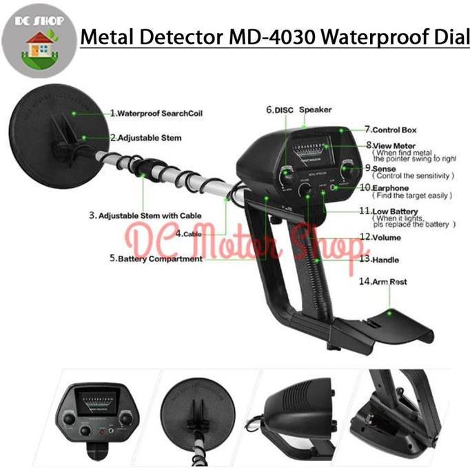 Presisix- Md4030 Gold Metal Detector Emas Logam King Detektor Md-4030