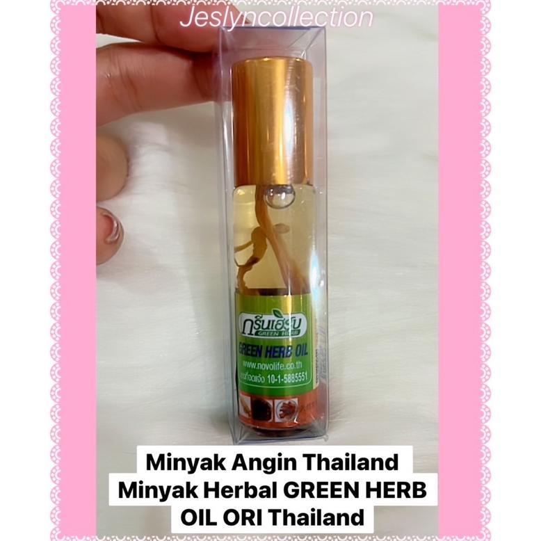 MINYAK ANGIN THAILAND MINYAK HERBAL GREEN HERB OIL ORI THAILAND