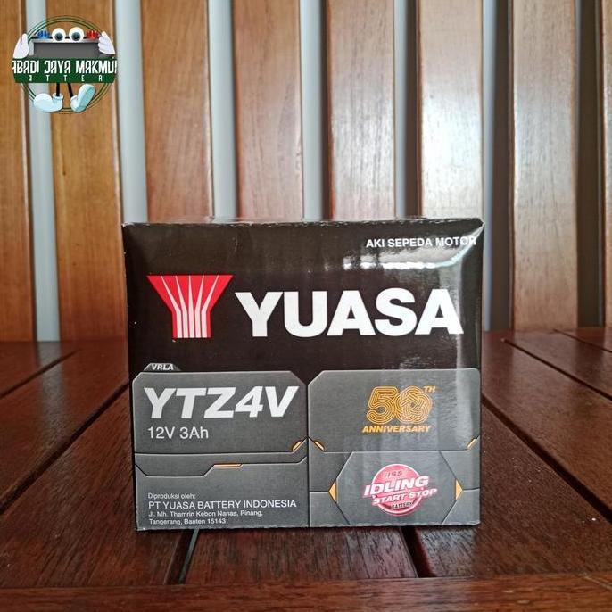 Aki untuk Honda Beat, Mio, Vario 110, Vixion Yuasa YTZ4V Yuasa