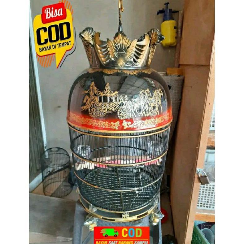 Sangkar PERKUTUT FIBER MAYANGKARA JUMBO TEBOK BISA DI LEPAS TERBARU +Free Cepuk