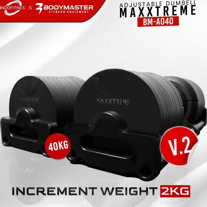 TERMURAH - BODYMASTER MAXXTREME 40KG V.2.0 Adjustable Dumbell original- Barbell NuoBell