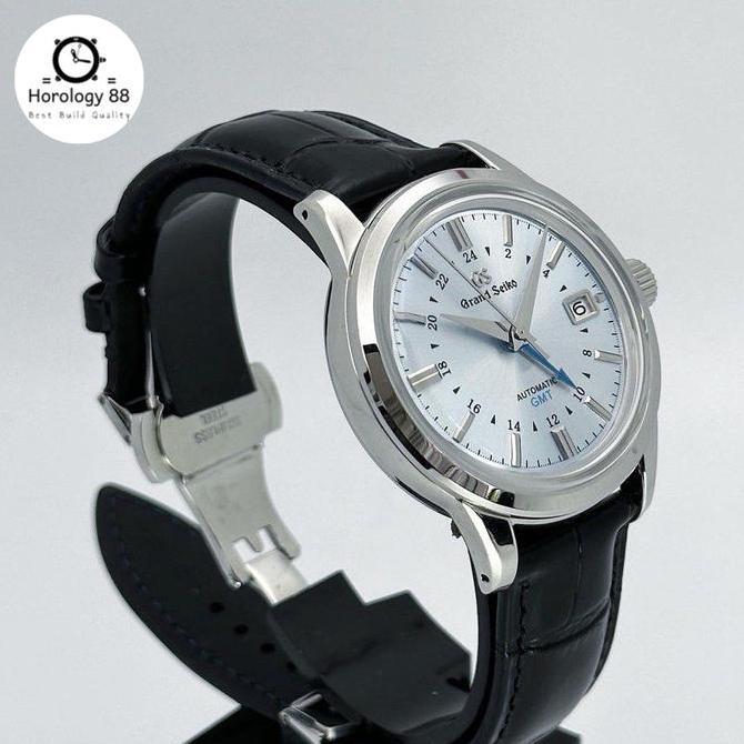 Seiko Mod Grand Seiko Blue Silver GMT NH34 Automatic terlaris