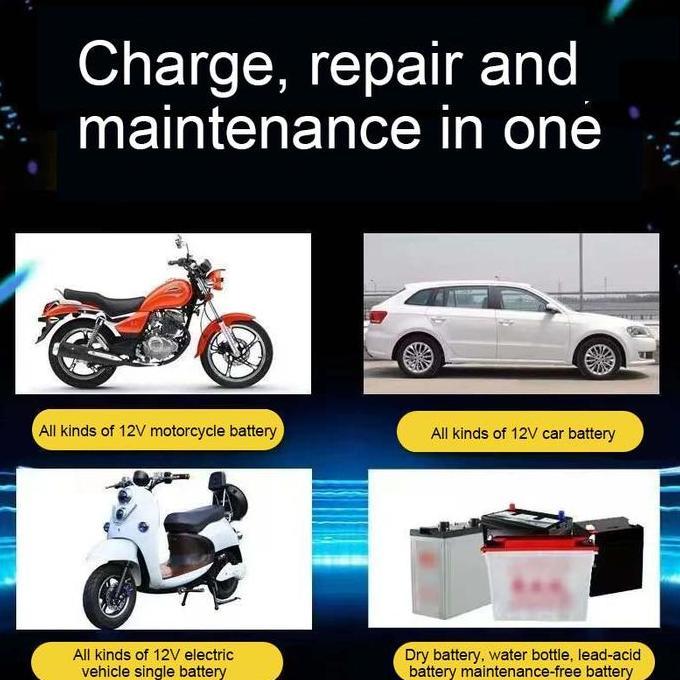 basahimankaluma - charger aki motor / cas aki motor / aki motor dan mobil / pengisi daya aki motor 1