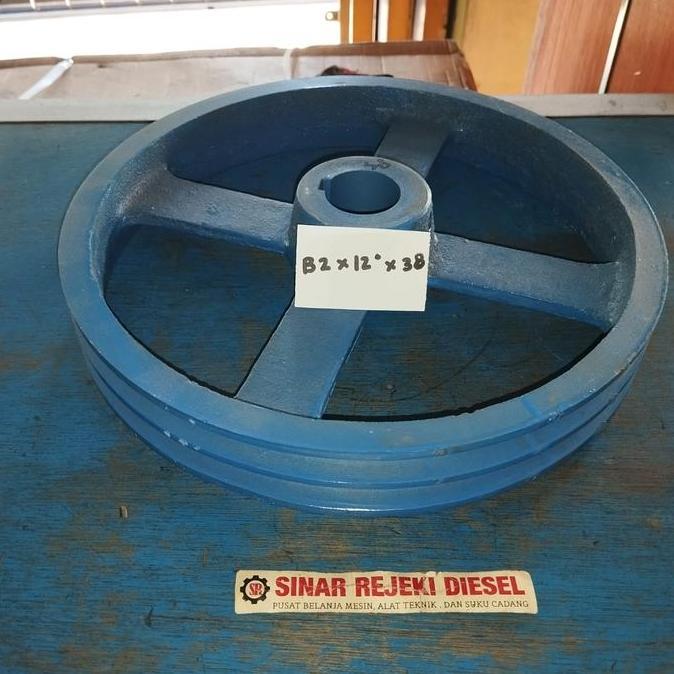 #####] Pully Pulley Pulli Puli Cor Besi B2 12" 12 Inchi Inch As 38 mm 38mm