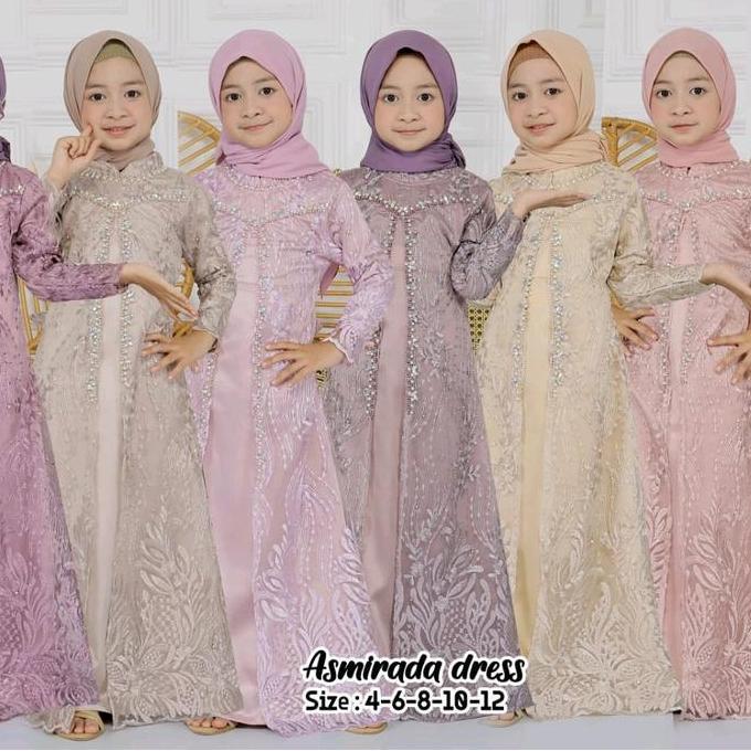 Asmirada Drees kisd/Gamis anak/Asmiranda kisd/Gamis anak terbaru 2024/gamis anak/gamis anak mewah Ba