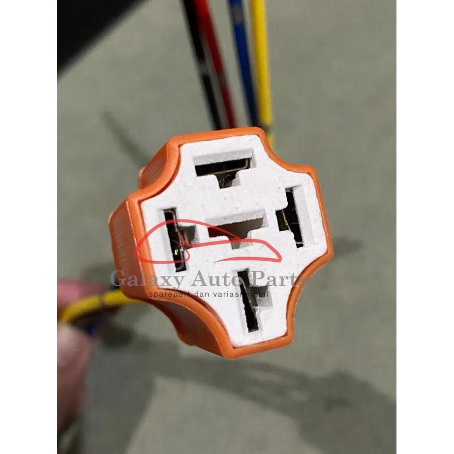 Soket relay 4 kaki kabel mobil motor universal keramik