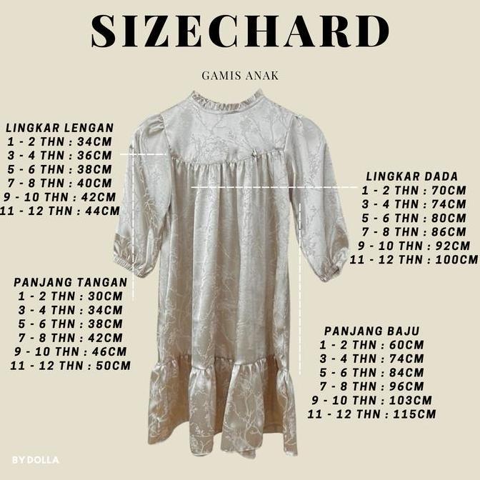 By Dolla - (Anak Perempuan & Laki-Laki) Mawadah Series Sarimbit Kids - Baju Lebaran Anak Kembaran - 