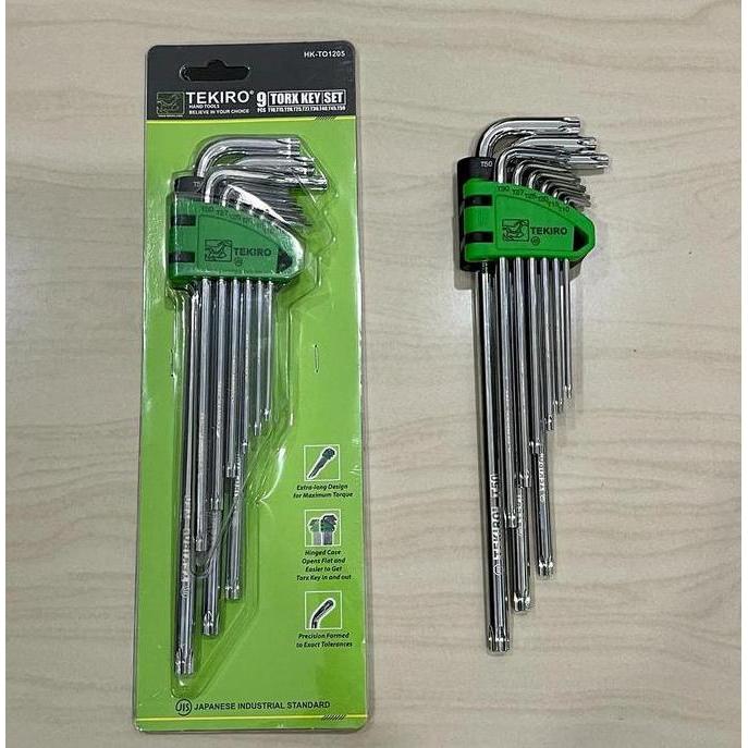 TERMURAH - Kunci L set tekiro. Bintang. Bunga. 9pis kunci L tekiro