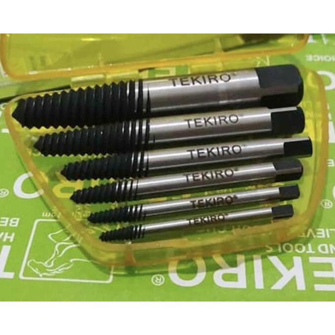 Mata tap drat balik kiri 6 pis hand tap tekiro asli set screwdriver