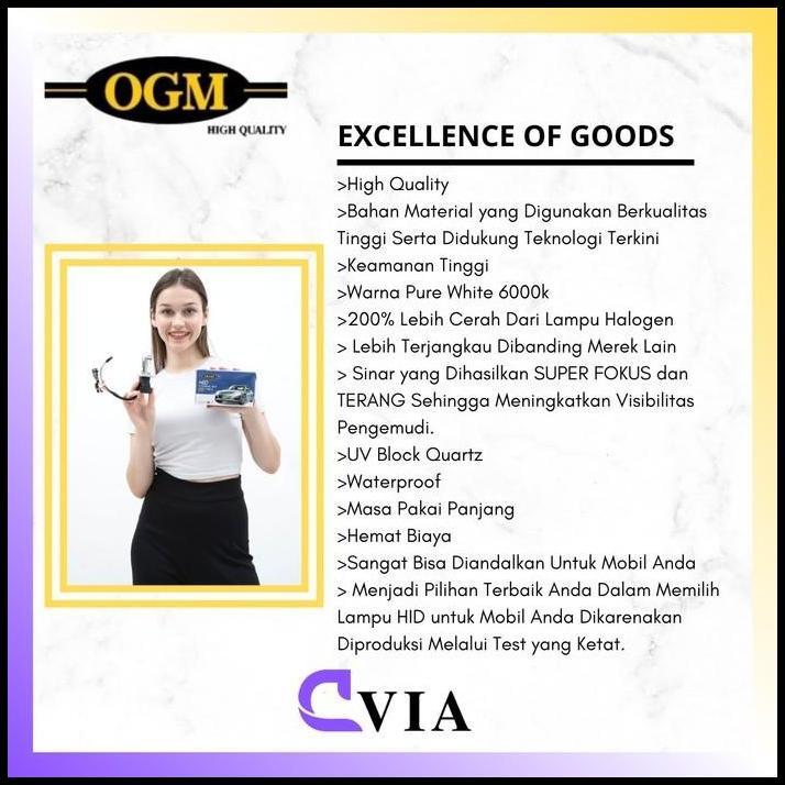 BEST DEAL OGM - LAMPU HID MOBIL DAIHATSU XENIA 2003-2011 6000K 35W HIGH TECH 