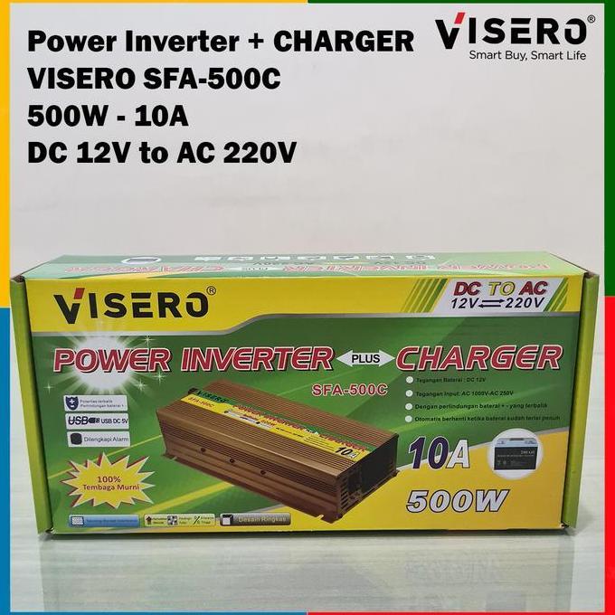 Inverter charger visero 500w sfa-500c solar surya