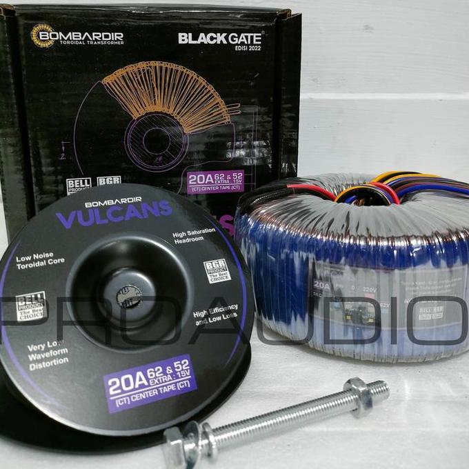 TERBARU - TRAFO TOROID DONAT VULCANS 20A 62V CT