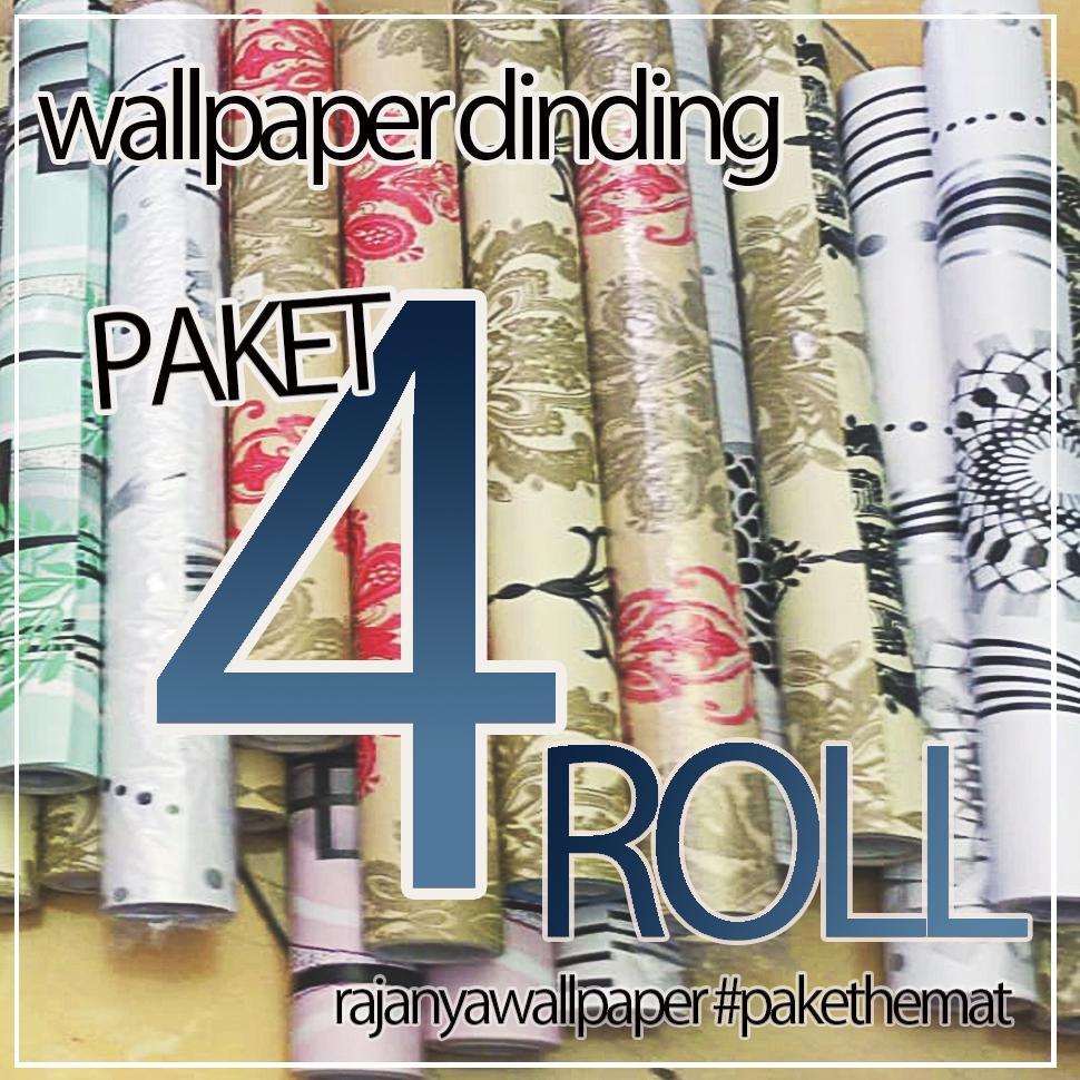 PROMO COD  PAKET 4 ROLL WALLPAPER DINDING | WALLPAPER DINDING KAMAR TIDUR | SOOKU | KCT