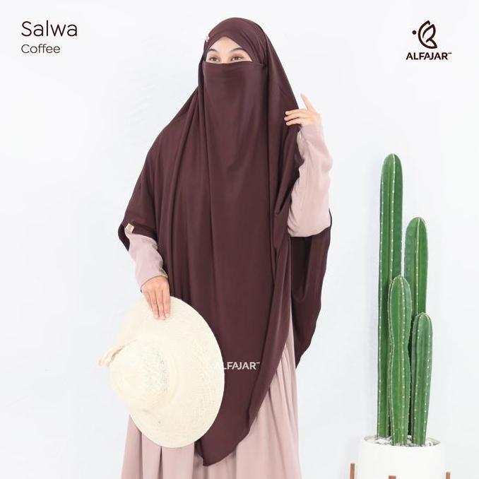 Alfajar - French khimar Jumbo SALWA Jersey Premium Model Lancip Belakang Oval