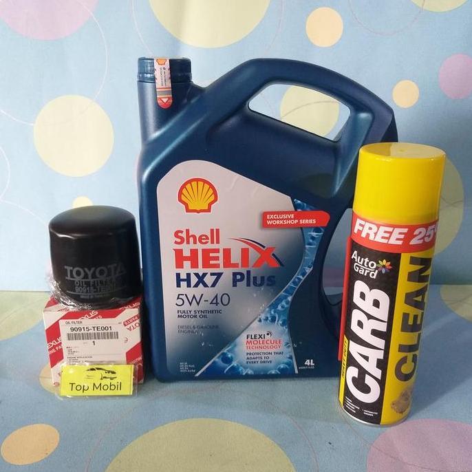 FIFONAND Paket oli Shell HX7 5W-40 Kijang 4K 5K 7K Corolla KE 20 30 70 DX (3)
