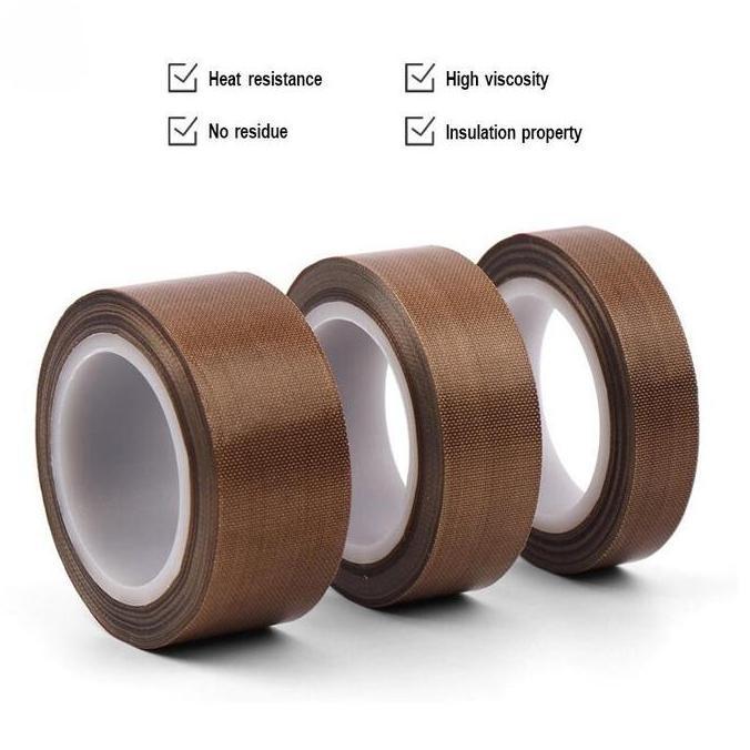 MEIDANO Lakban PTFE 10M Tape Heat High Temperature Insulation PTFE Coated Self Adhesive Fiberglass H