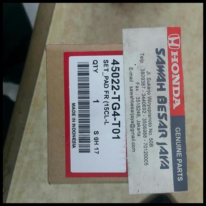 DISKON KAMPAS REM / BRAKE PAD DEPAN MOBIL BRIO, CITY DAN JAZZ 