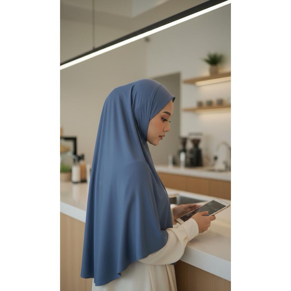 BESTPROMO Khimar Syari Non Pad Hijab Jilbab Bergo jilbab instan murah jumbo syari XXL Terbaru 2025
