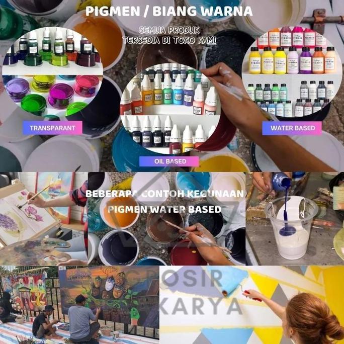 Allthebest- Waterbased Pigmen 500gr Pigmen Warna Warni Campuran Pewarna Cat Tembok Alat Perlengkapan