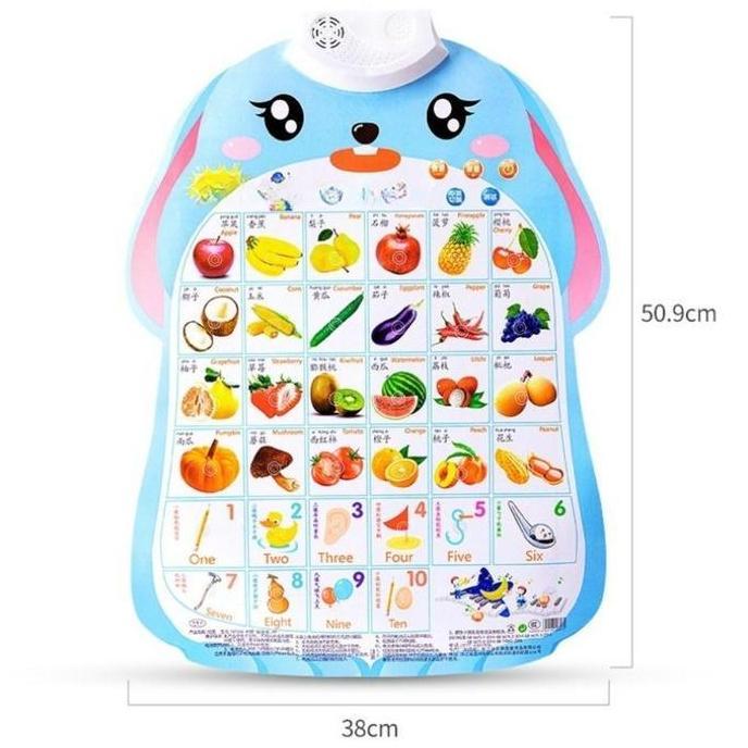 FERNOREN Stiker Dinding Fonik Bahasa Inggris Anak-anak. Poster Fonik Bahasa Inggris Anak-anak. Bagan