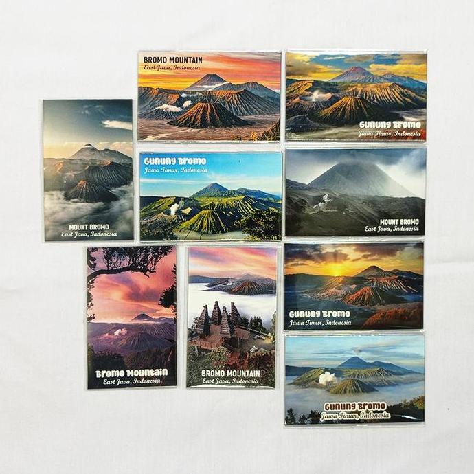 Allthebest- FRIDGE MAGNET SOUVENIRS || Magnet Tempelan Kulkas Indonesia Edisi Gunung Bromo