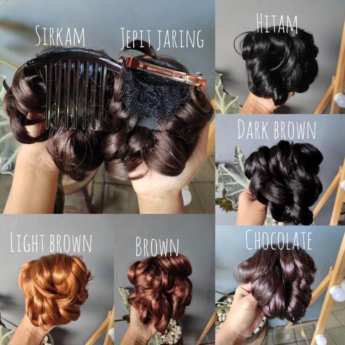 STARLIGHT BALI - Sanggul Ulir Sirkam / Jepit Jaring /Sanggul Messy/ Sanggul Curly  / Sanggul Instan 