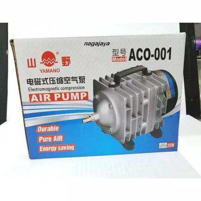 Aerator Udara Air Pump Mesin Gelembung Udara Kolam Ikan Yamano Aco 001 Kualitas Terbaik Harga Termur
