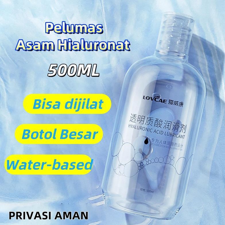 500ML Wanita Asam Hialuronat Lubricant Gel Waterbased Gel Pria