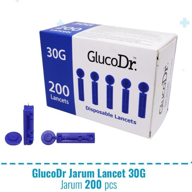 Blood Lancet 30G Glucodr Lancet Easy Touch Lancet GlucoDr Jarum 30G - Blood Lancet Glucodr Autocheck