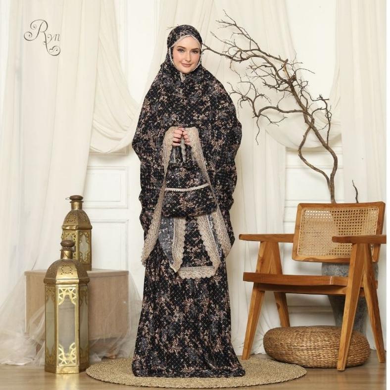 | Mukena Rayyan Emily Series | Mukena Dewasa Travelling Rayon RYN Jumbo Ori RYN
